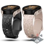 Универсална каишка /20mm/ Smart Watch,  каишка Leopard Pattern Strap /черна/ - Image 2