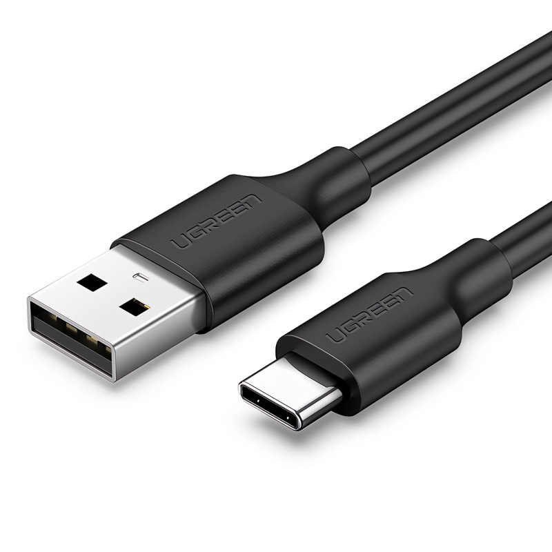 Кабел UGREEN US287 USB-A-Type-C , 2м, 3A, Nickel plating /черен/ - 60118 Кабел UGREEN US287 USB-A-Type-C , 2м, 3A, Nickel plating /черен/ - 60118 - Image 1