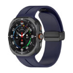 Samsung Watch Ultra 47мм Каишка Silicone Magnet Black Buckle, силиконова - Image 12
