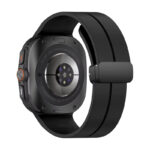 Samsung Watch Ultra 47мм Каишка Silicone Magnet Black Buckle, силиконова - Image 8