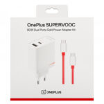 OnePlus Зарядно, 80W, 7.3A, 1 x USB-A - 1 x USB-C, с USB-C кабел /бяло/ 5461100597 - Image 2