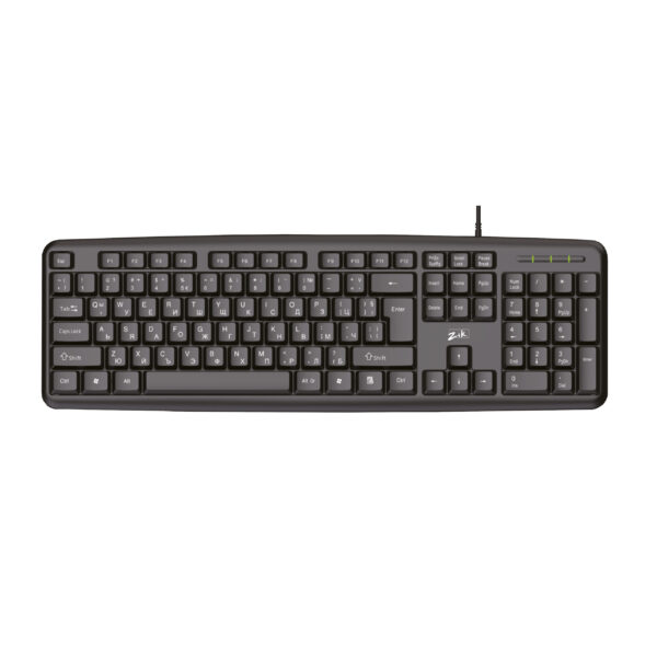 Клавиатура Zik JT-720, USB, с кабел, кирилизирана черна