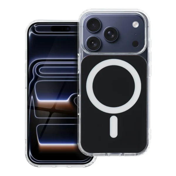 Apple iPhone 17 Pro Max Калъф Clear Fusion Mag Cover, съвместим с MagSafe
