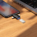 Borofone BV26D адаптер Lightning / microUSB / USB-C към USB-A OTG /черен/ - Image 5