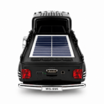 Bluetooth тонколонка Cars WS-695 8W във форма на автомобил с LED светлини, USB, MicroSD и FM радио /черна/ - Image 3