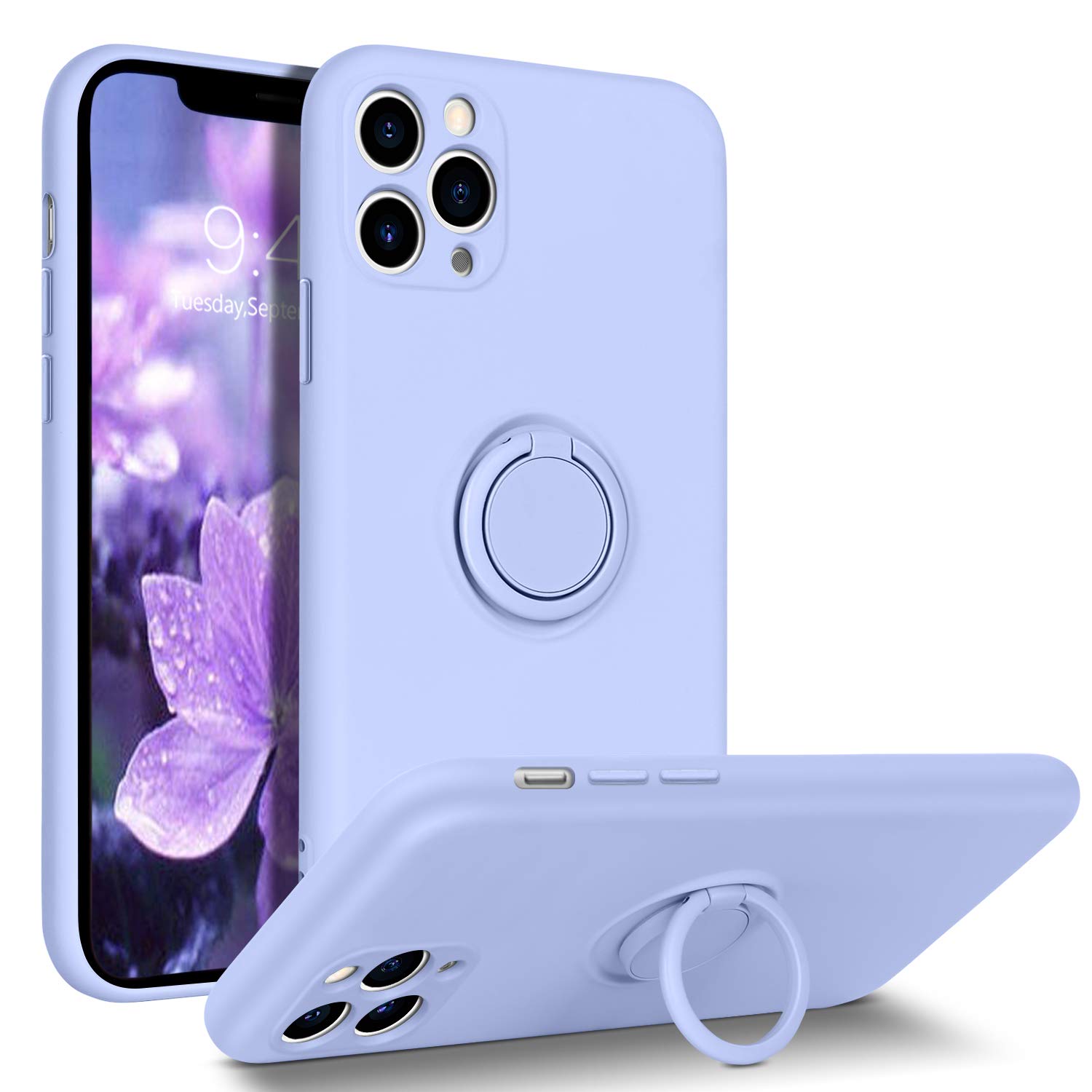 iphone-13pro-keis-ring-vensfon Apple iPhone 13 Pro Силиконов Кейс Ring - Image 1