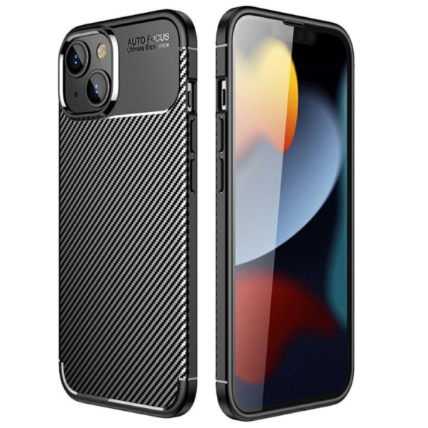 iPhone 14 Plus Калъф Business CARBON /черен/