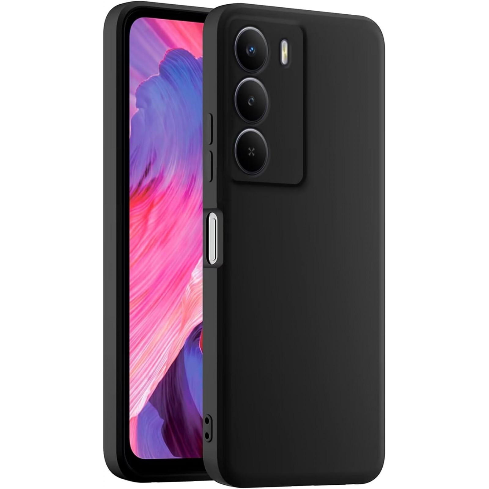 realme-14x-keis-vensfon Realme 14X Калъф Silicone Matt /черен/ - Image 1